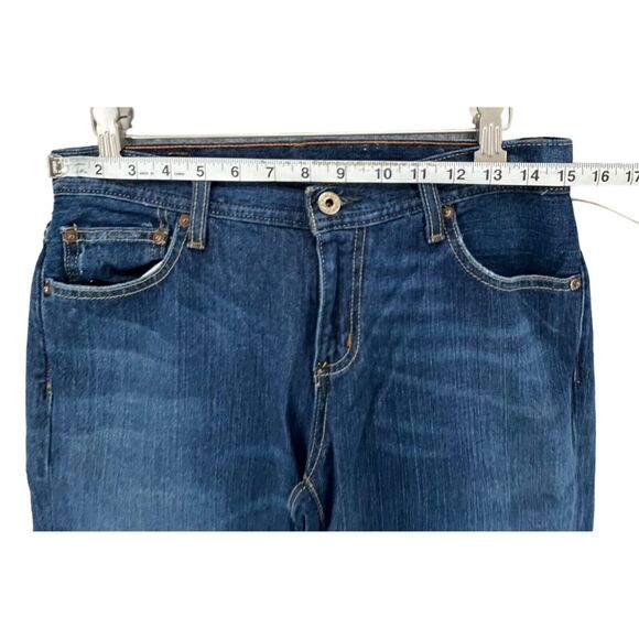 Ralph Lauren Jeans Womens 6 Blue Kelly Stretch Denim Y2K Bootcut Whisker Western - Picture 4 of 13